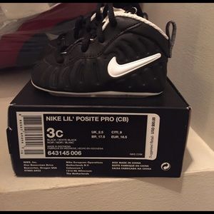 INFANT NIKE LIL' POSITE PRO BLACK