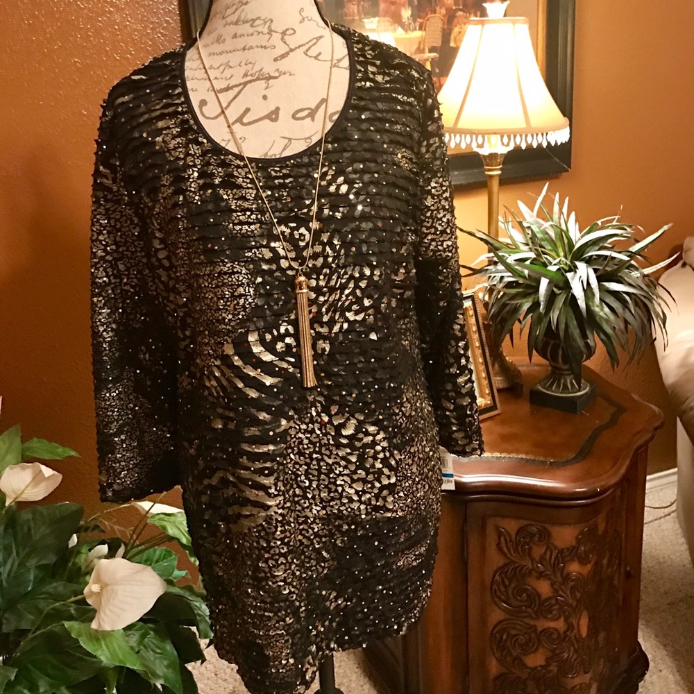 Elegant Sequence Blouse