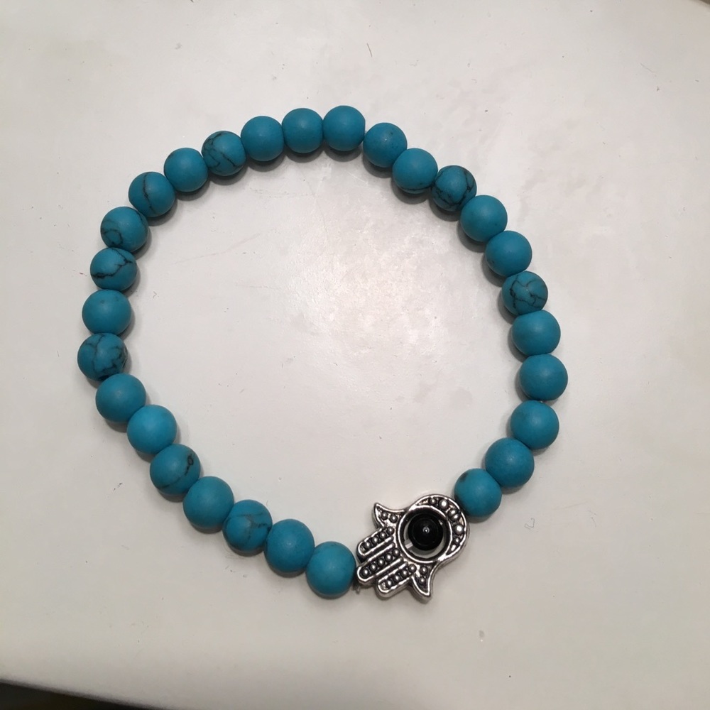 Turquoise beaded bracelet
