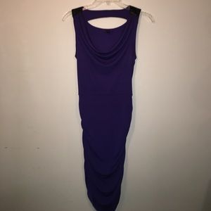 Very Sexy Purple Dress with Leather!💜