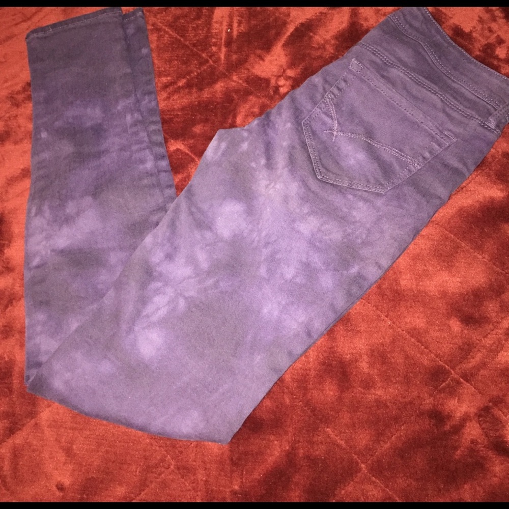 Bullhead skinniest purple jeans