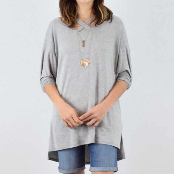 Strappy Hi-Low Tunic-M/L- pick your Color. - Picture 8 of 8