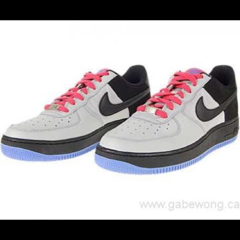 kids nike air forces neutral grey pink size 10c