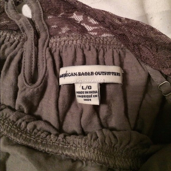 Gray Lace Cropped Cami - Picture 4 of 4