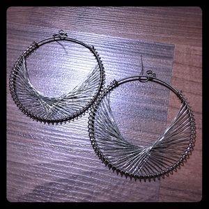 🔥DONATING 8/1🔥Large Silver Hoops