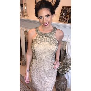 Sequined evening dress