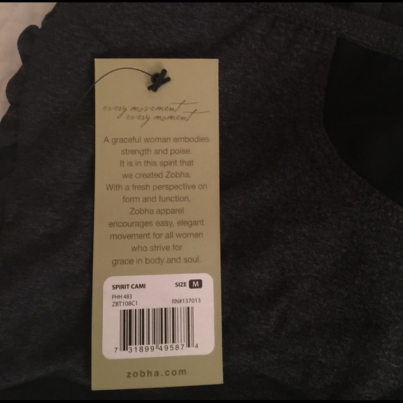 NWT zobha workout tank! - Picture 3 of 3