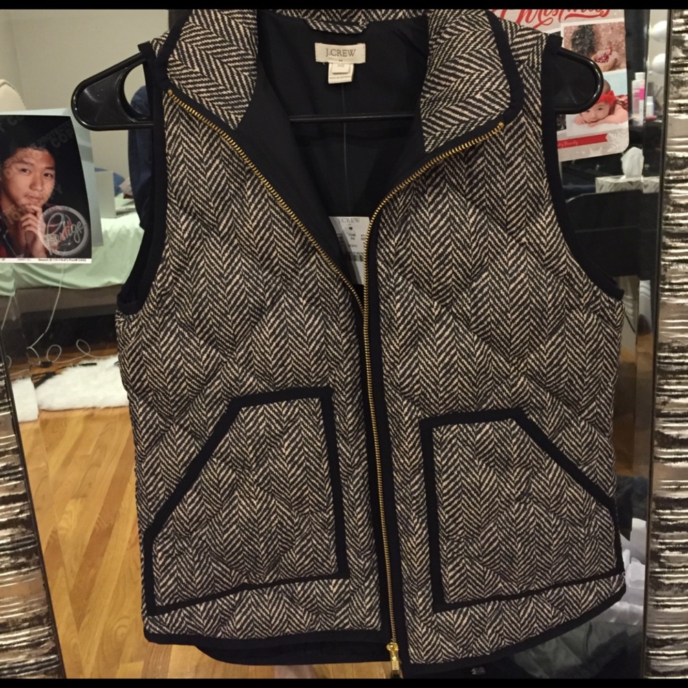J. Crew Herringbone Vest