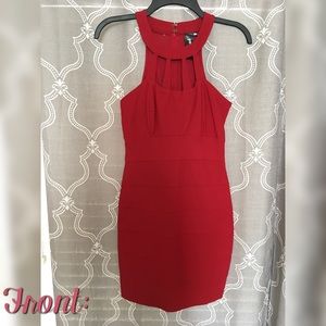 Sexy tight red dress