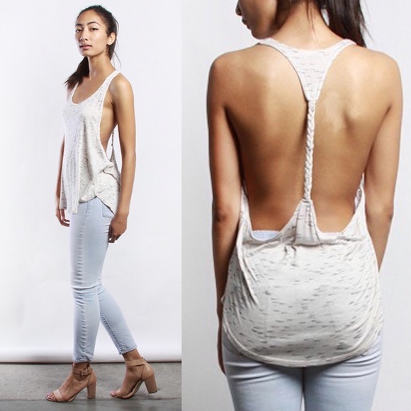 Braided Open Back Tank Top - Flawed - Picture 2 of 7