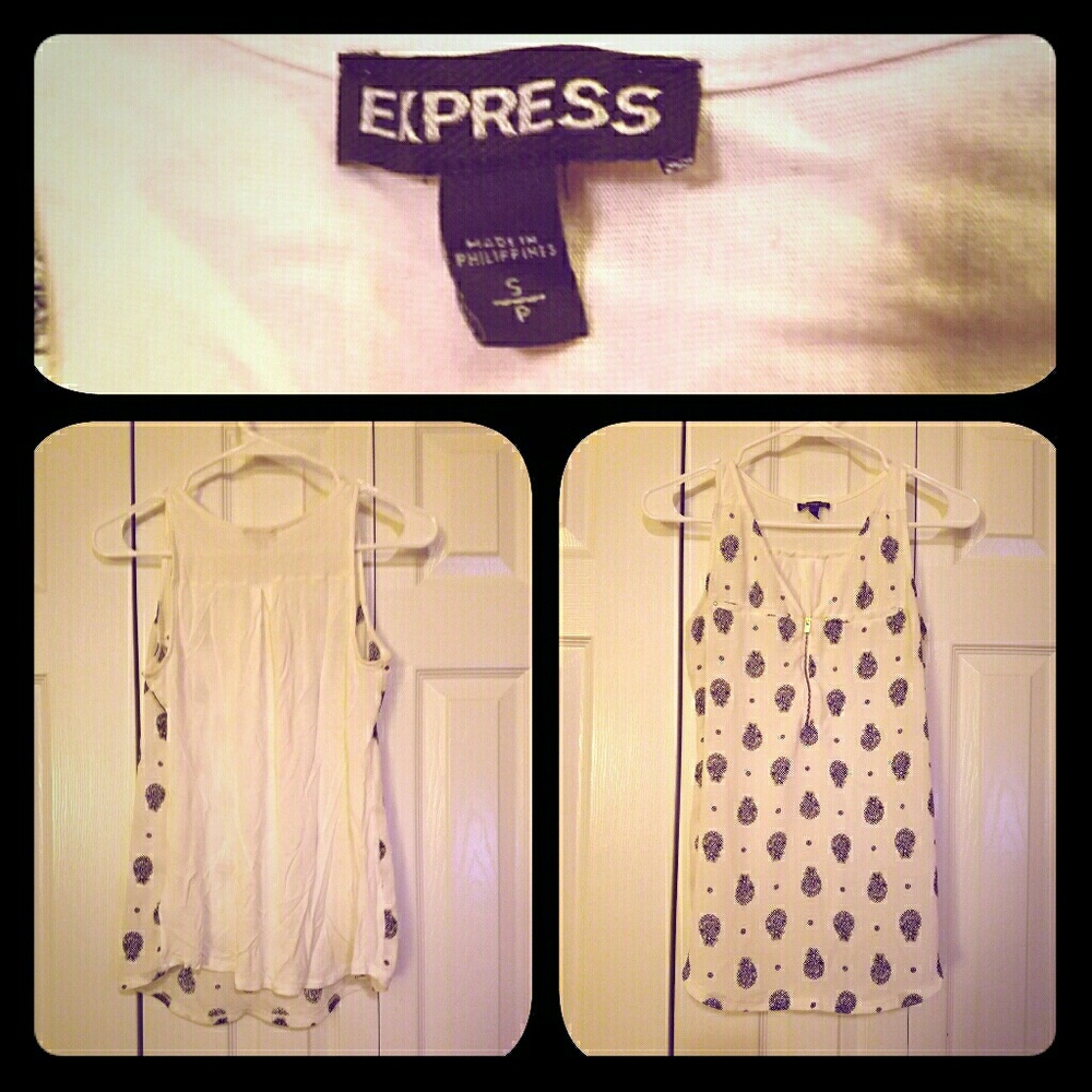 Express white top