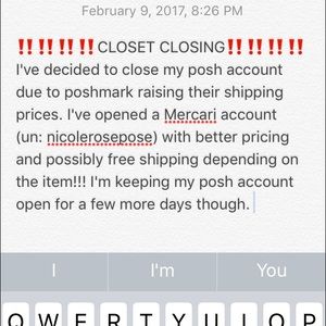 ‼️‼️CLOSET CLOSING SALE‼️‼️