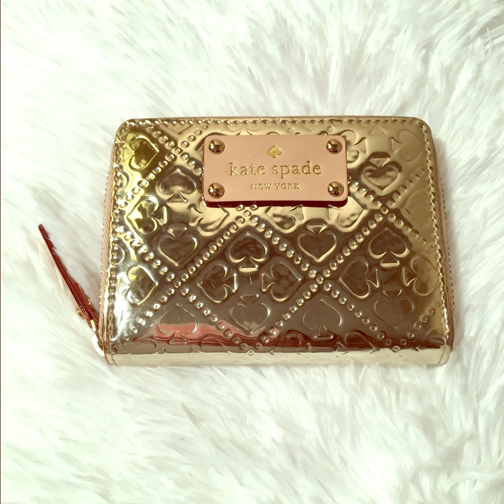 NWOT Kate Spade Gold ♠️ wallet.
