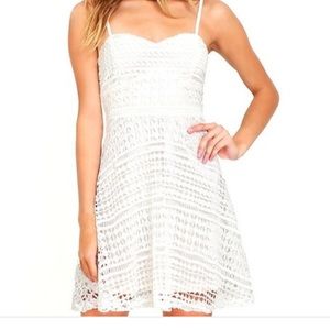 LuLus white dress, new with tags