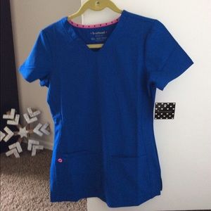 Comfy new royal blue scrub top