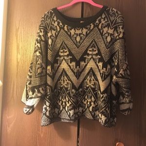Free people 3/4 sleeve sweater