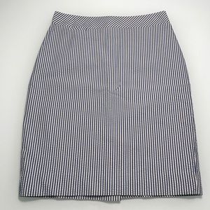 J. Crew Seersucker Pencil Skirt - size 4