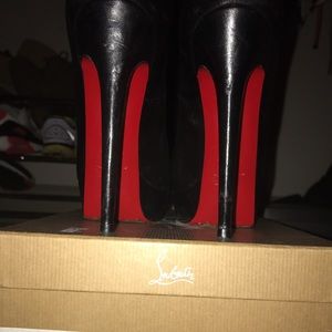 Christian louboutin Bianca 140 KID black leather