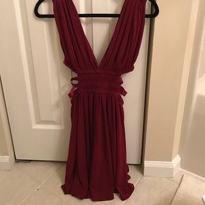 Express Grecian cut out dress