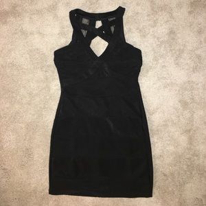 Black mini dress