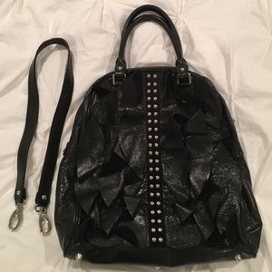 Be&D Black Leather Handbag
