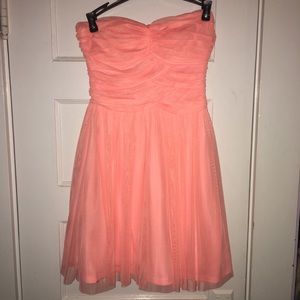 Scalloped Chiffon Mini Dress