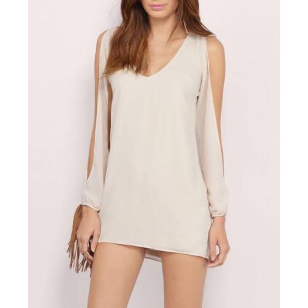 Tobi long sleeve split sleeve dress