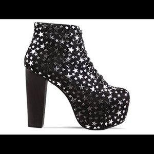 Jeffrey Campbell Silver Stars Lita Boots