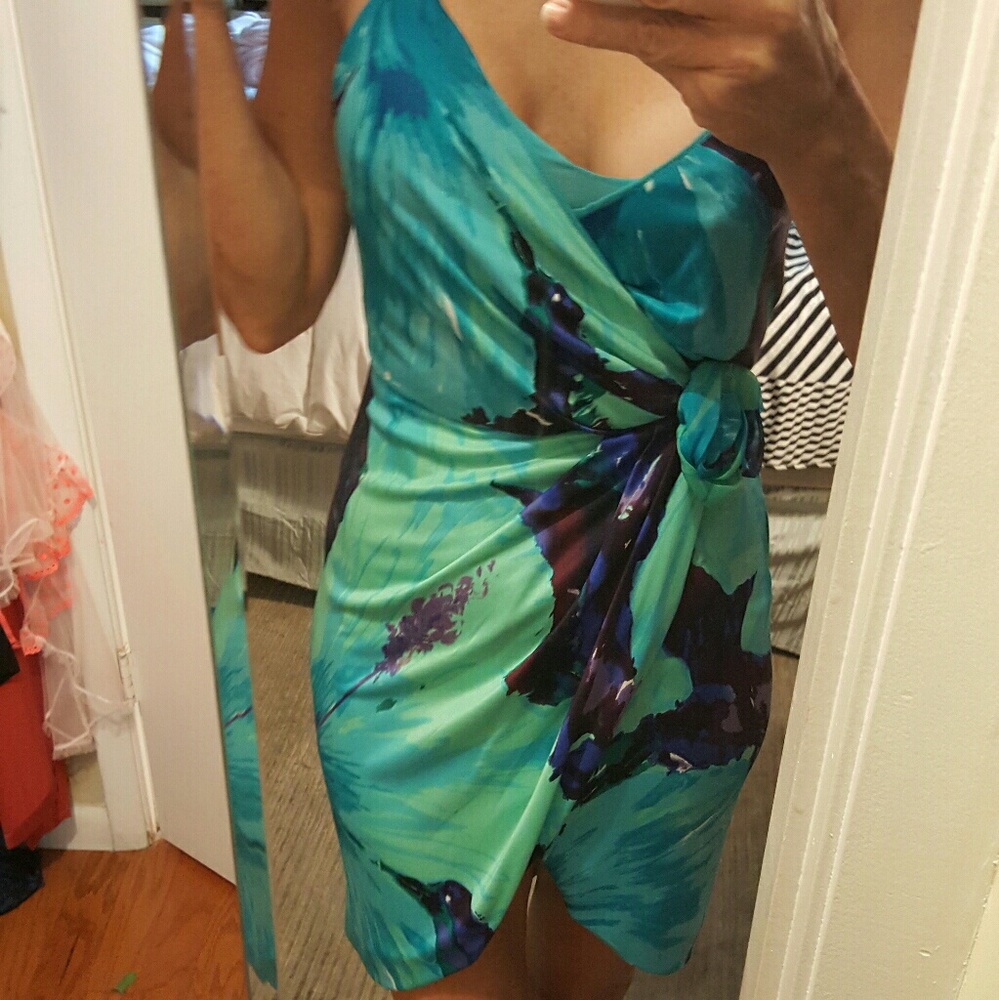 Blumarine Cruise Silk Spaghetti Strap Floral Dress 2 38 - Picture 2 of 6
