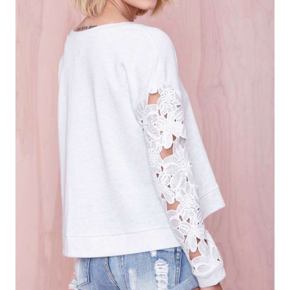 Nasty Gal crewneck pullover sweater