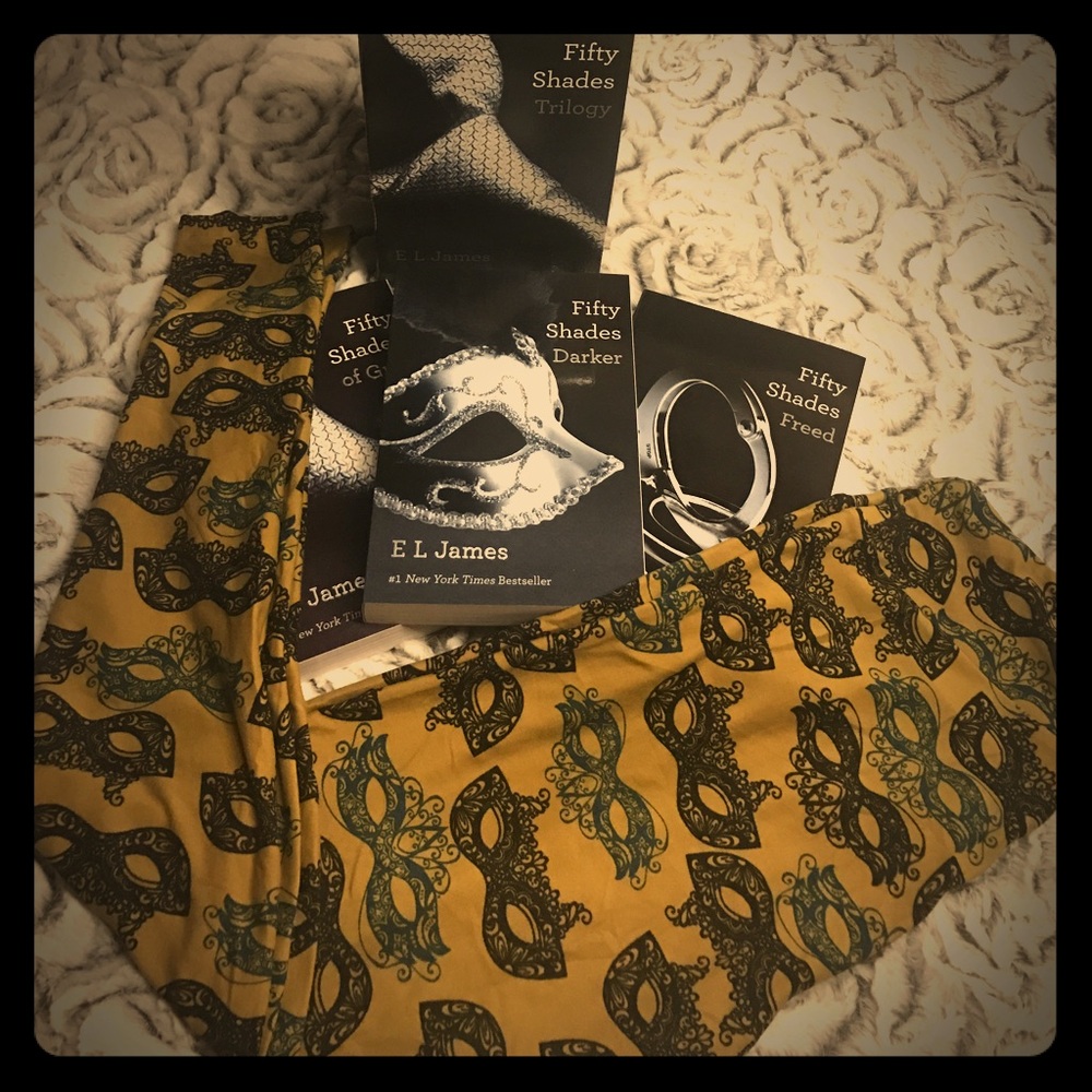 Lularoe OS masks, Fifty Shades of Grey trilogy