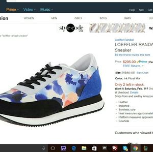 FINAL: Loeffler Randall Leather Sneakers