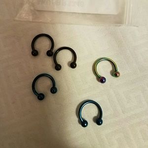 16G Septum rings 5 pk
