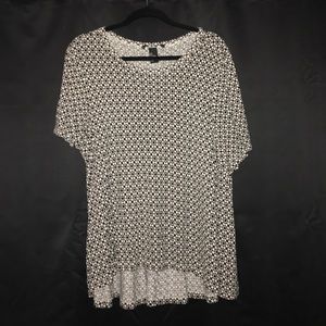 Light Pink & Black Patterned H&M Shirt