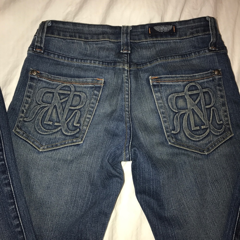 Rock & Republic jeans with embossed pockets.