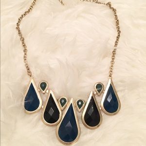 Blue & Green Statement Necklace