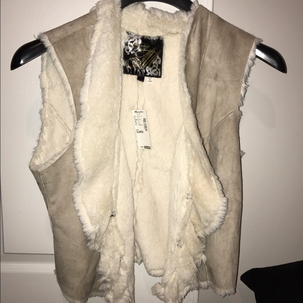 Faux fur vest