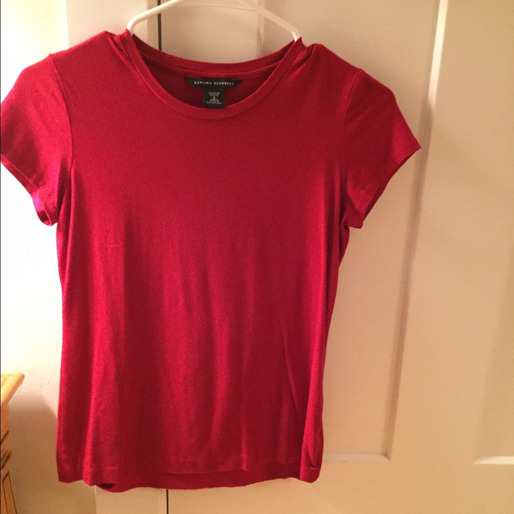Banana Republic Red Blouse top