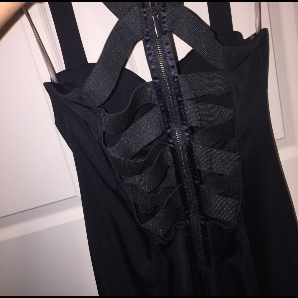 Little black, strappy back dress