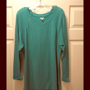 Sonoma Teal Green Light Weight Sweater.