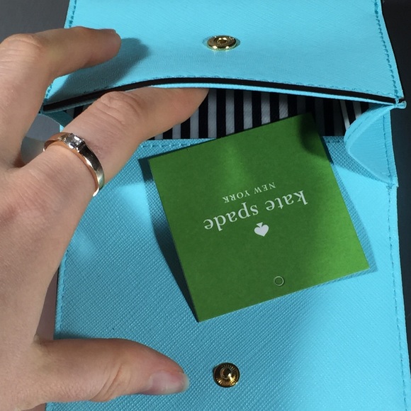 NWT Kate Spade ♠️ baby blue wallet Price Firm - Picture 2 of 7