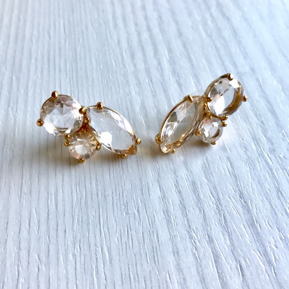 ✨HPx3!✨ Kate Spade Crystal Cluster Earrings - Picture 3 of 7