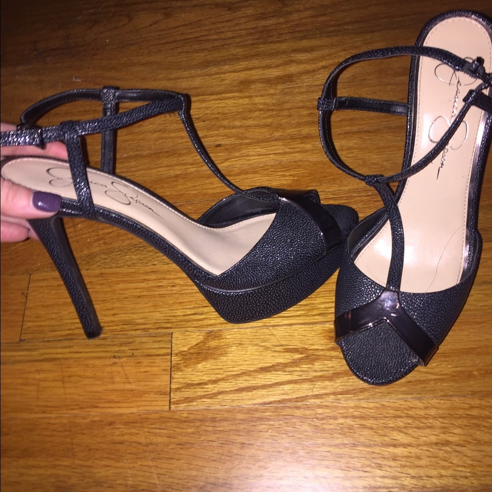 Jessica Simpson strappy heels