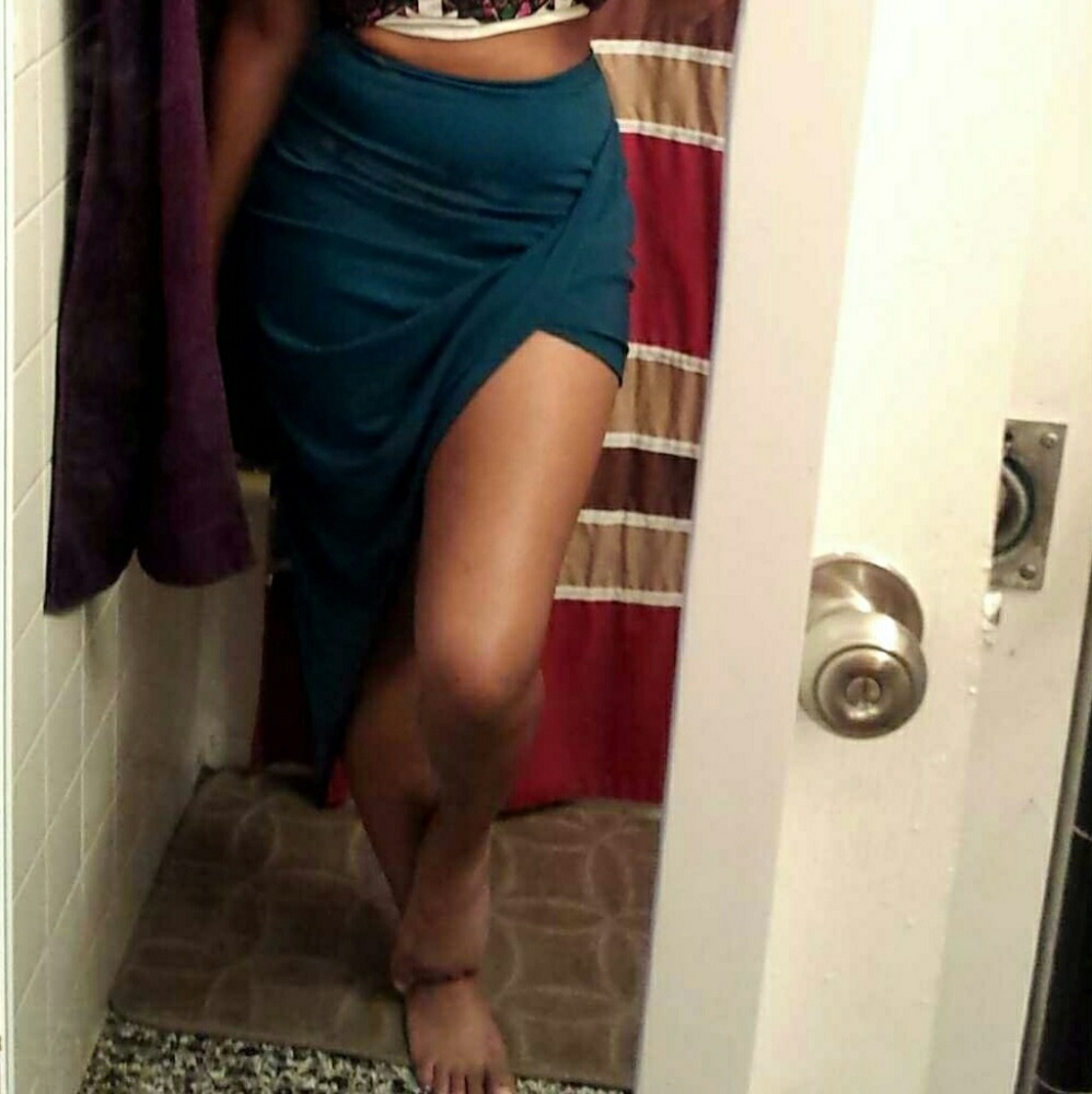 Teal skirt
