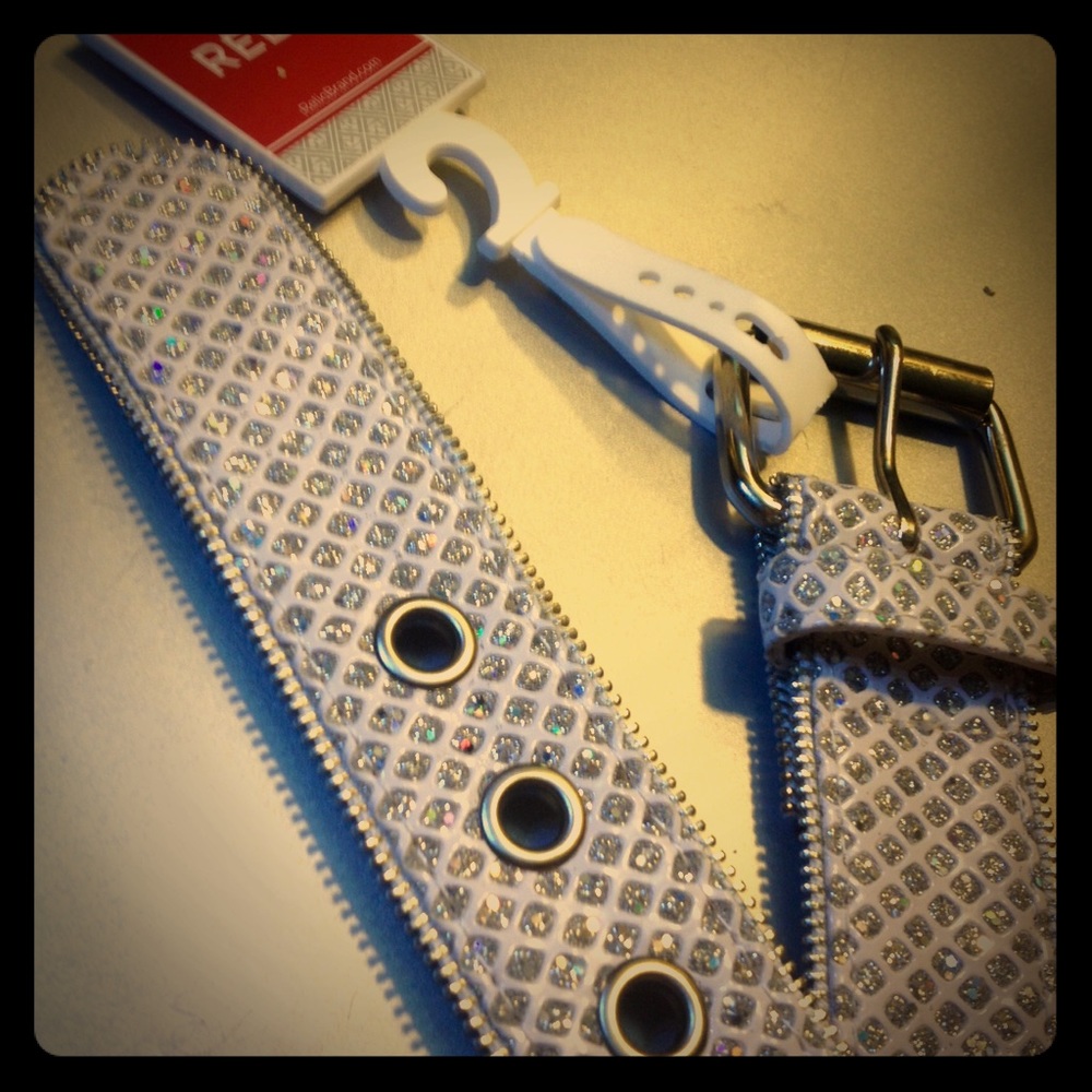 Relic Glitter Zipper Edge Belt *NWT*