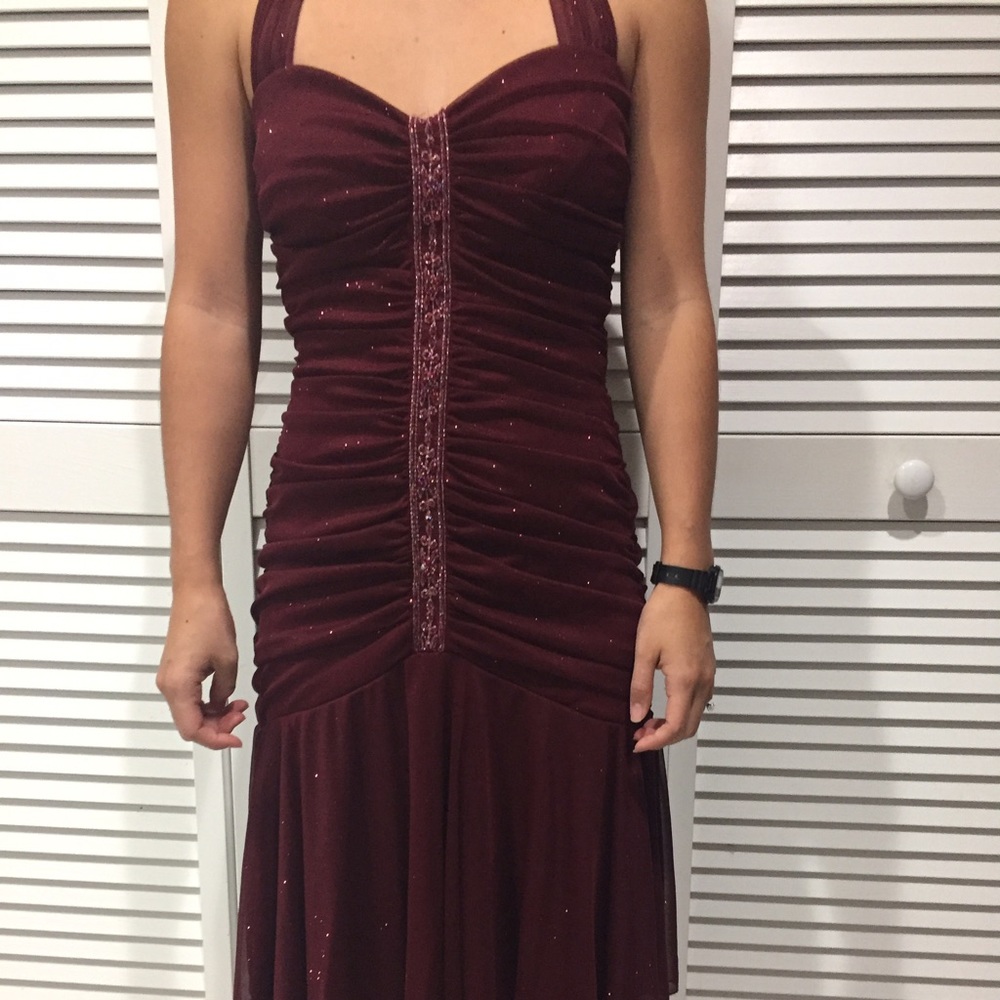 Maroon/wine colored dress