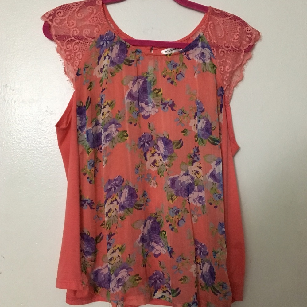 Orange Floral Too