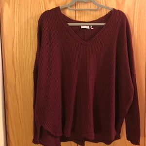 Urban Outfitters maroon thermal