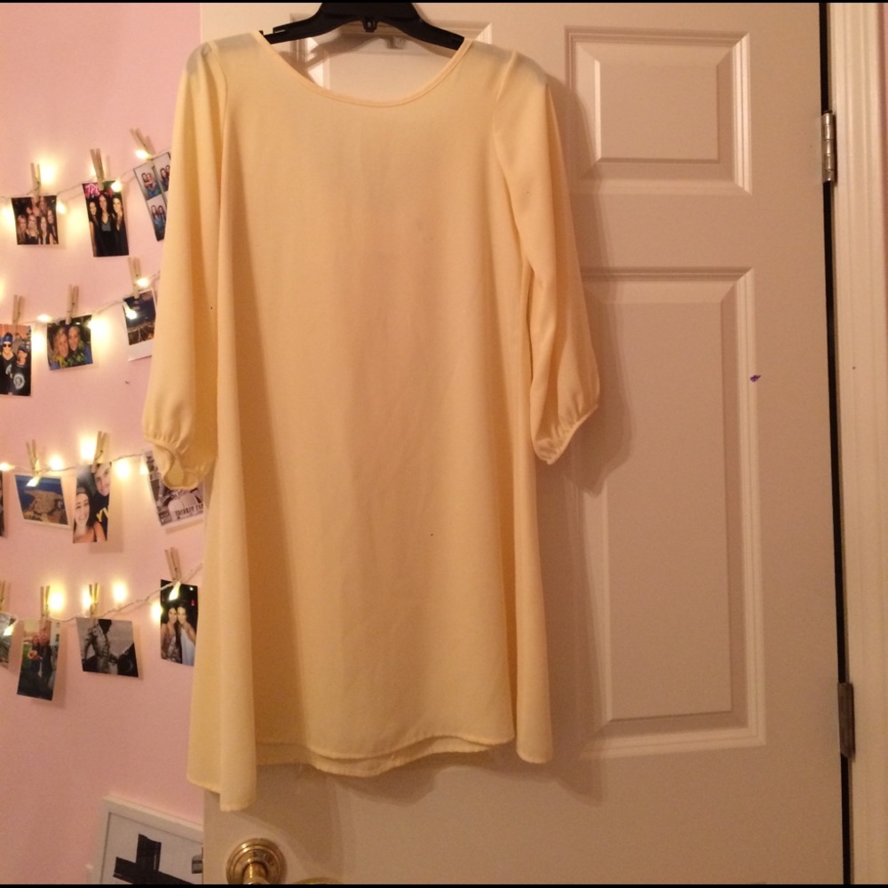 Pastel yellow dress