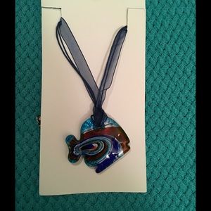 Beautiful Glass Necklace-Great For Nautical Lovers